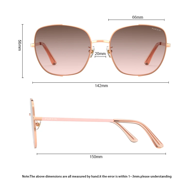 PARZIN бабочка Солнцезащитные очки женские нейлоновые спортивные Винтажные