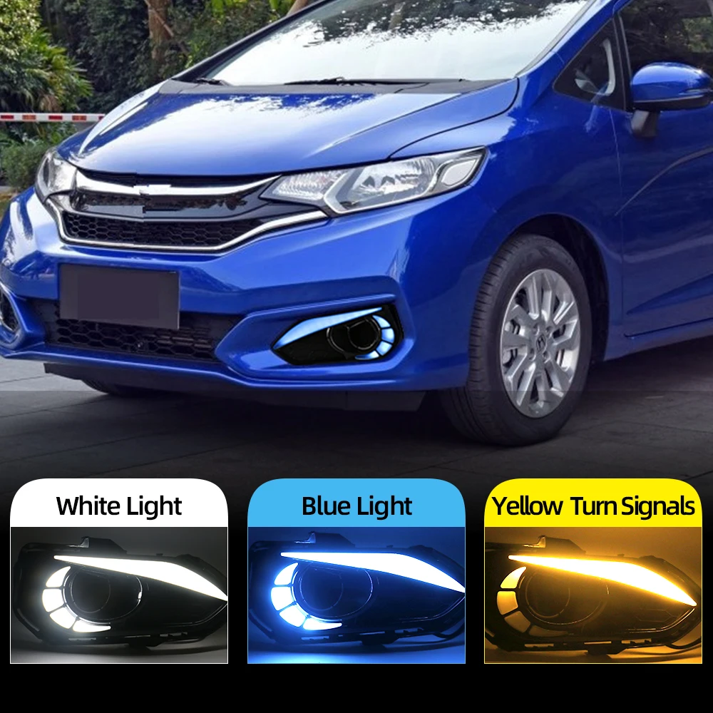 Автомобильная проблесковая 2 шт. 12V ABS светодиодный задний фонарь для Honda Jazz Fit 2018