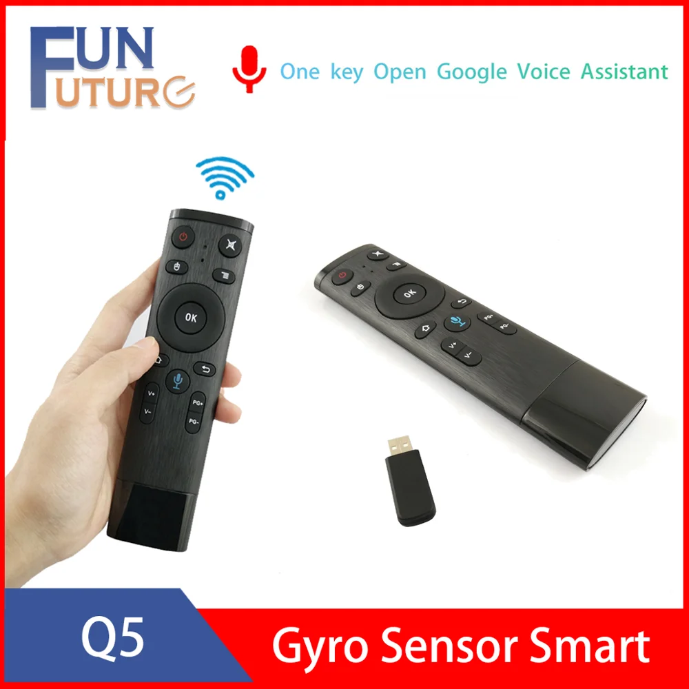 Q5 2 4G RF Gyro сенсор умный пульт дистанционного управления голосовое управление