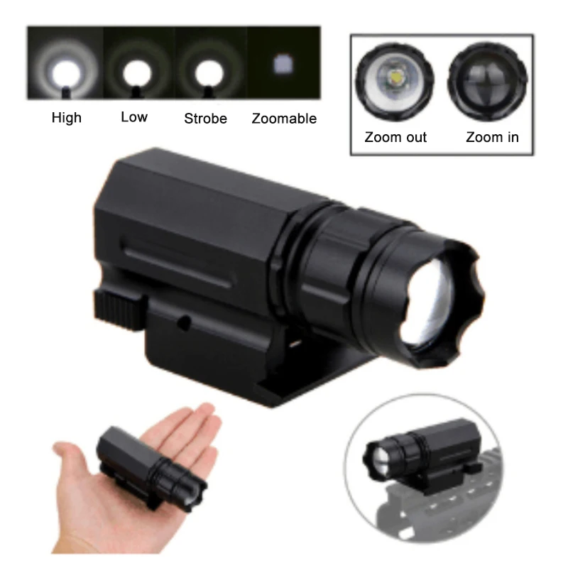 

Outdoor Tactical Under-hanging Strong Light Flashlight Green Light Ultra-bright Long-range Flashlight Fixed and Retractable Type