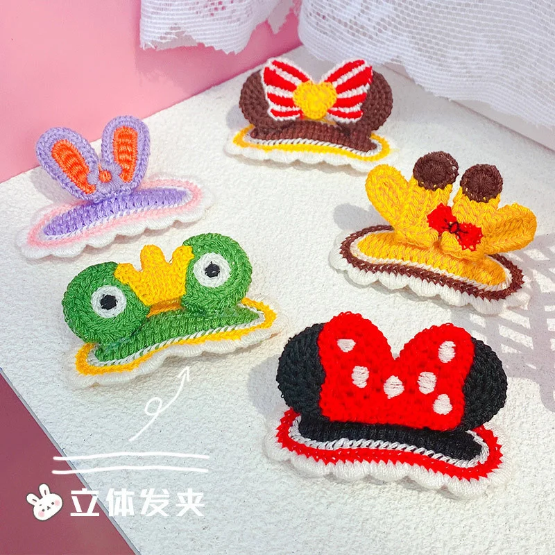 

Зажим для волос в виде кролика, кролика, лягушки