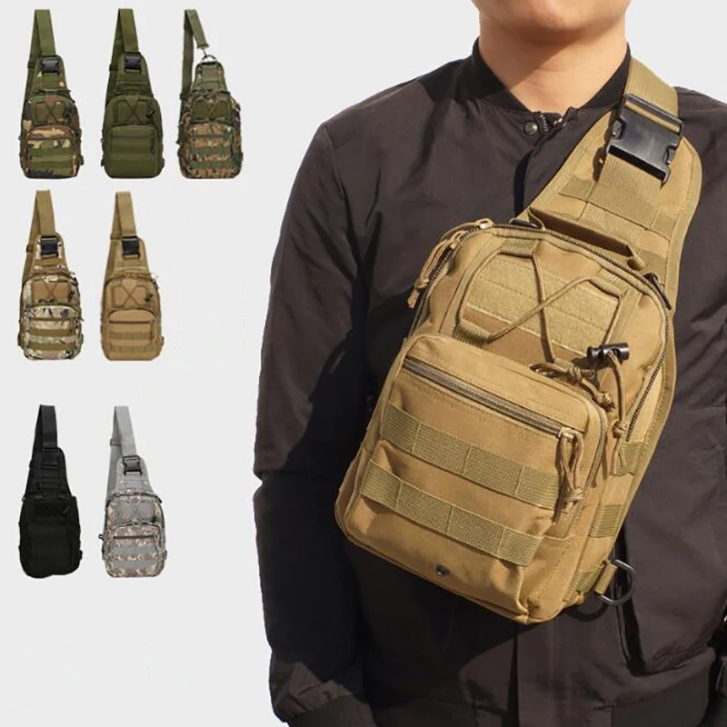 

Outdoor Shoulder Military Bag Sports Climbing Shoulder Bags Tactical Hiking Camping Hunting Daypack Fishing Bag