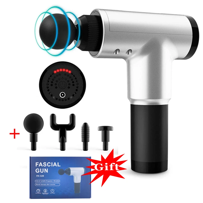 Мышечный массажный пистолет высокочастотная вибрация большая батарея