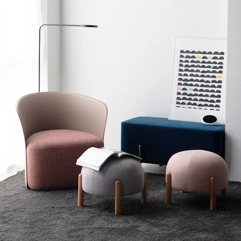 Табурет для смены обуви небольшой тканевый стул дома Простой низкий дивана