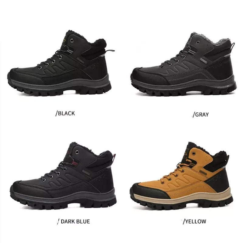 SMS New Men Sneakers Climbing Shoes Winter Snow Boots Waterproof Sneakers Super Warm High Quality Male Hiking Shoes Work Shoes