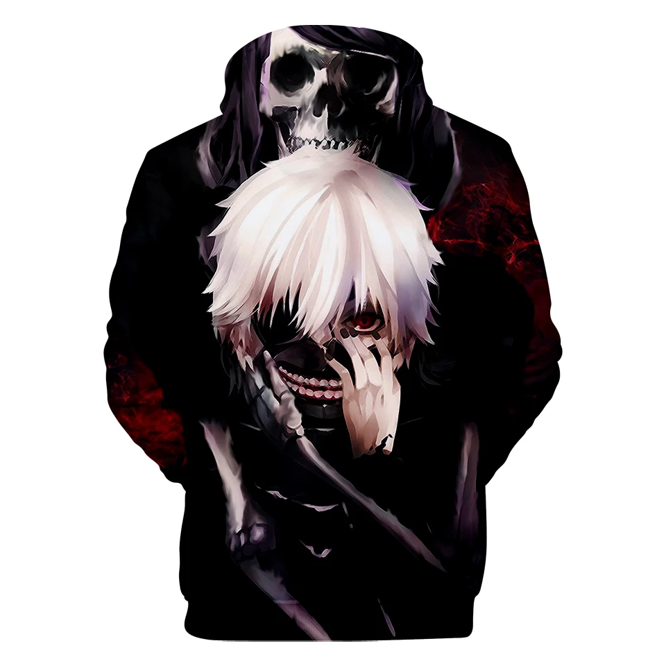 

Japan anime Tokyo Ghoul 3D Hoodies for men/women Autumn long sleeve Harajuku Loose Tokyo Ghoul children popular 3d pullovers