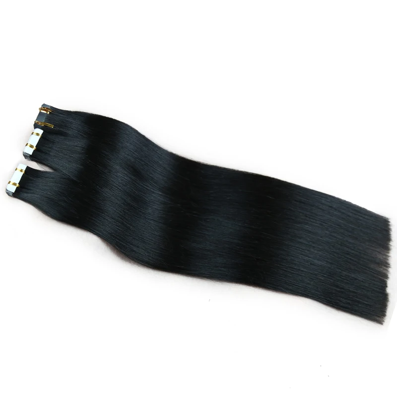 Toysww-Cinta rusa en extensiones de cabello virgen Remy, adhesivo de cutículas intactas de un solo donador, cinta Premium en cabello virgen, 50g, 100g