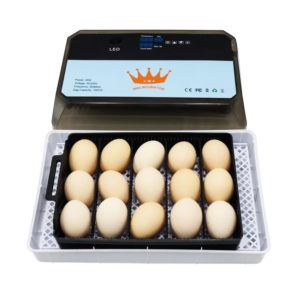 

Egg Tray Digital Display Poultry Incubator Eggs Poultry Hatcher US Plug