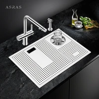 asras handmade multipurpose kitchen small brushed tray sink glass washer cup rinser sprayer faucet tap 5338x free shipping
