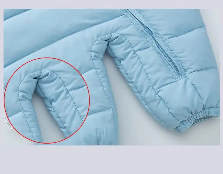 

Winter Newborn baby romper for girls 6m-24m Climbing Cotton Padded baby clothes With hooded Zipper jumpsuit for boys warm infant