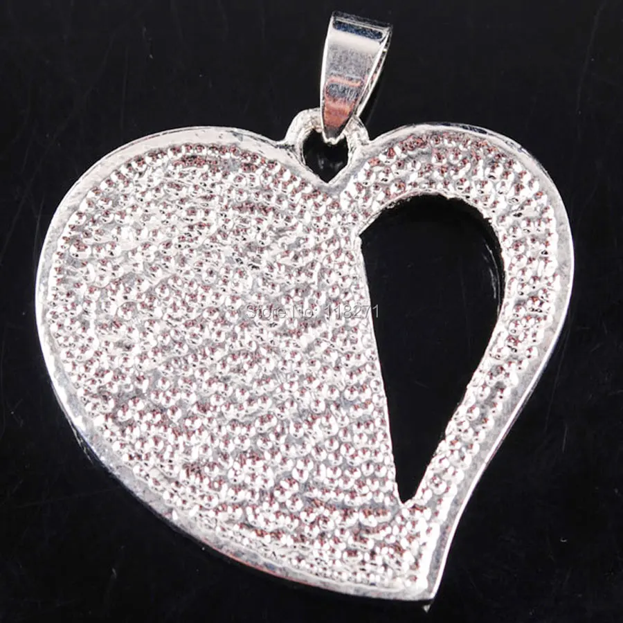

WOJIAER New Zelanian Abalone Shell Pearl Gem Bead Heart Pendant Jewelry PN771