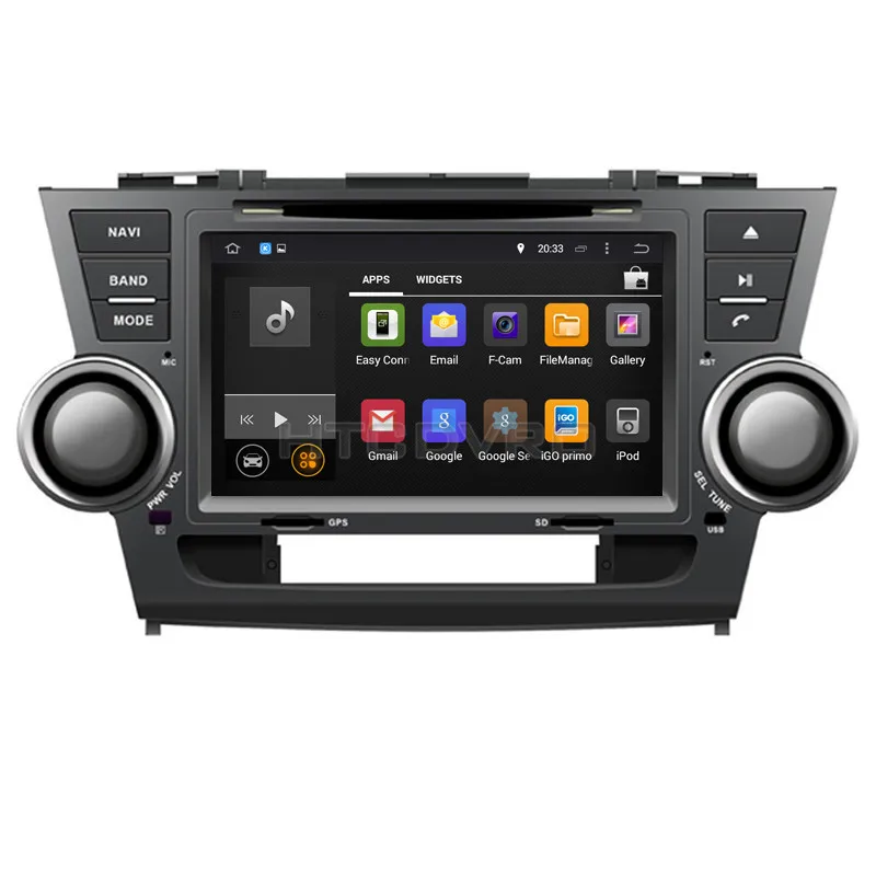 YMODVHT 8 дюймов 4G Восьмиядерный Android 9 0 7 1 автомобильный dvd-плеер для Toyota Highlander 2008-GPS