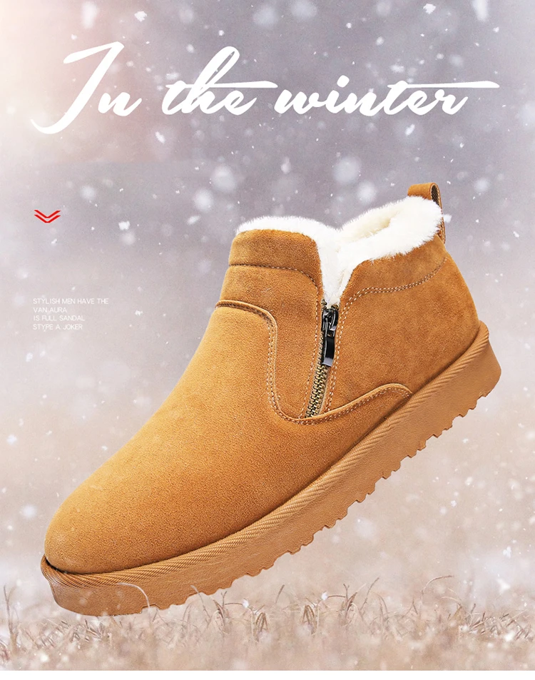 Bota Masculina/Новое поступление года; мужские ботинки на меху; теплая зимняя мужская рабочая обувь; модная обувь на резиновой подошве; размеры 39-45