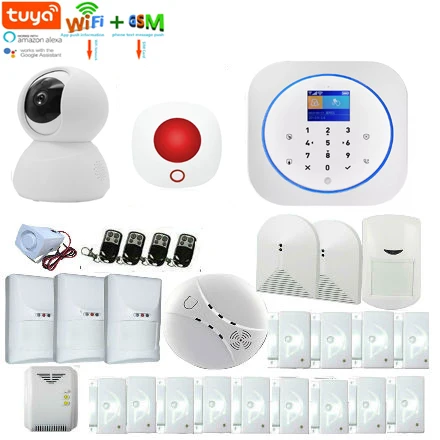 SmartYIBA Tuya приложение wifi GSM SMS Домашняя безопасность квартиры сигнализация Система