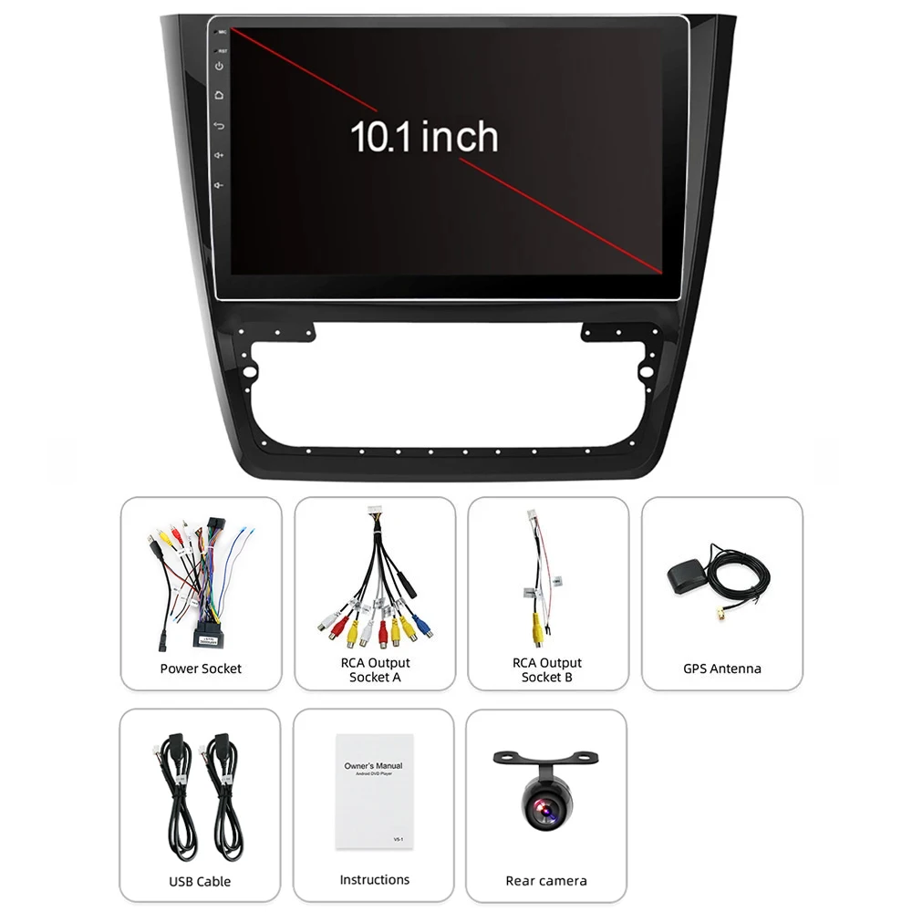 

Eunavi 2 Din Car Radio Stereo For Skoda Yeti 2014 2015 2016 GPS Navigation multimedia player DSP 8 CORE WIFI Android 10 no DVD