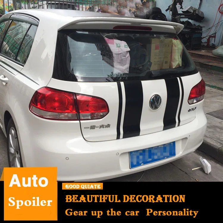 

Для Volkswagen Golf 6 спойлер 2011 2012 2013 MK6 СПОРТ заднее крыло ABS Материал заднего крыла первоклассника Цвет багажник задний спойлер