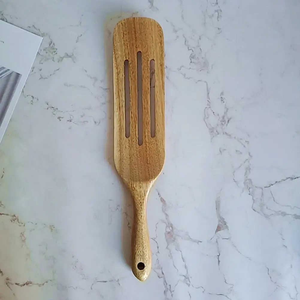 

Natural Teak Wood Cookware Set Kitchen Cooking Tool Multifunctional Durable Wooden Cooking Utensils Wood Spoons For Kitchen Tool