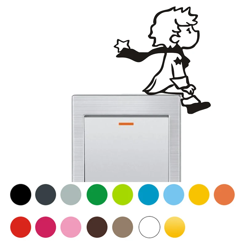 Милый мультяшный Маленький принц Faroot переключатель света панель наклейка на