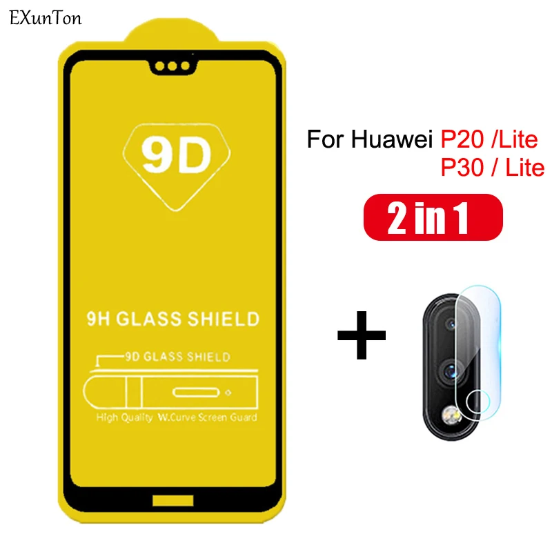 Закаленное стекло с полным покрытием для Huawei P20 P30 Lite Защитное экрана Hawei Hawai