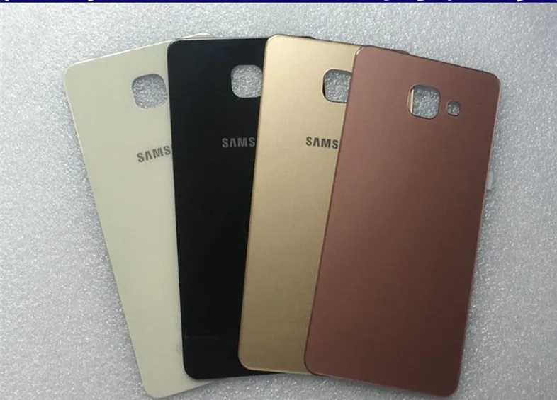 Для Samsung Galaxy A7 2016 A710 стеклянная задняя крышка корпус батарейный отсек с клеем