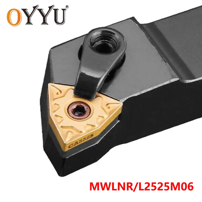 

OYYU MWLNR MWLNL 25 мм MWLNR2525M06 MWLNL2525M06 держатель токарного инструмента CNC режущая оправка для токарного станка использование хвостовика WNMG06