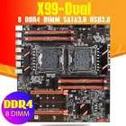 Материнская плата X99 с двойным процессором LGA 2011 v3 E-ATX USB3.0 SATA3 с двойным процессором Xeon с двойным M.2 слотом 8 DIMM DDR4 2011-3