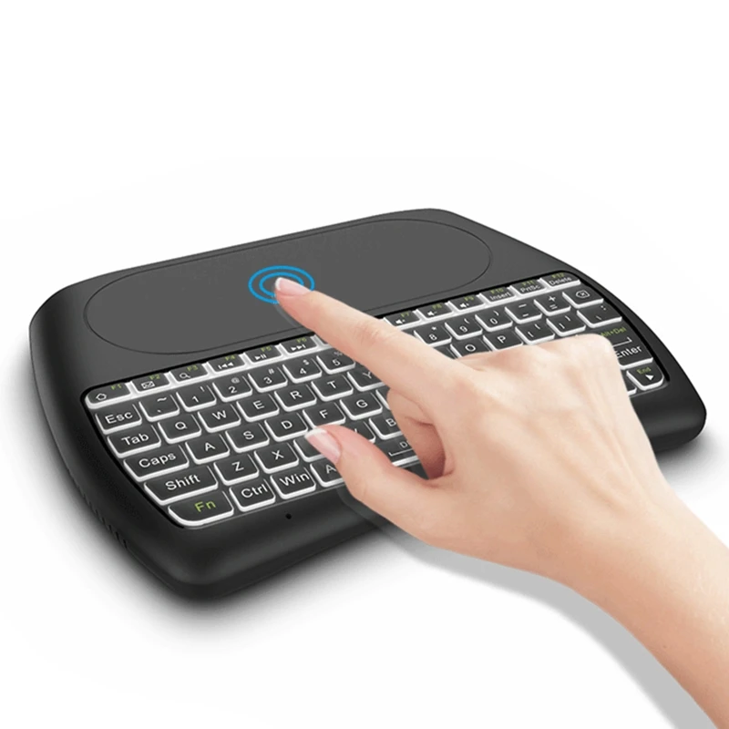 D8 Pro Bluetooth 2 4G Беспроводная клавиатура 7 цветов подсветка Английский Русский гриф