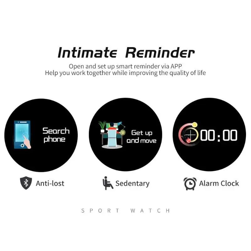 M58 Smartband IP68 водонепроницаемый монитор сердечного ритма сна будильник браслет