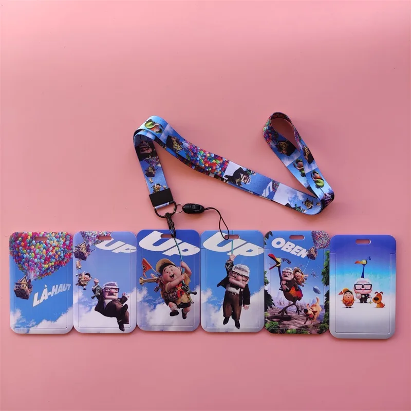 disney up mens card holder business badge card case frame abs employee case student lanyard name card holder free global shipping