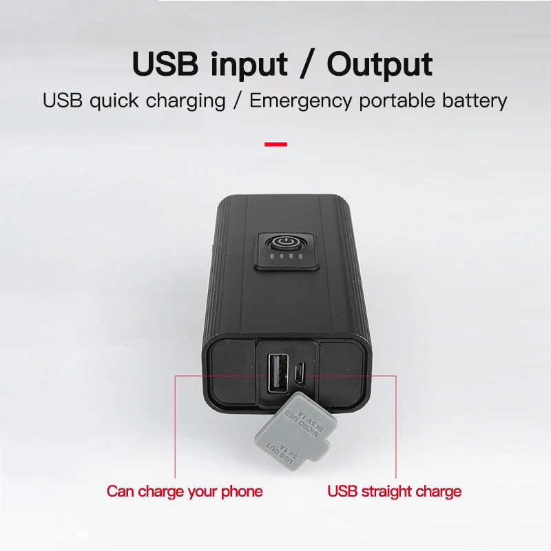 

Dual T6 Bicycle Lights Usb Charging Cycling Lights Electric Display Red Warning Lamp Bike Headlights Flashlight Bike Accessories