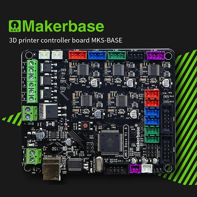 Makerbase 3D основная плата принтера MKS BASE V1.6 интегрированная материнская совместимая