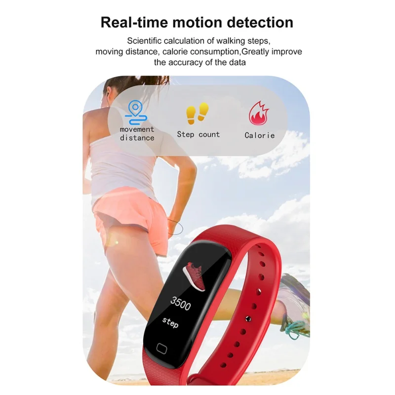 M5 Smart Band Waterproof BraceletBlood Pressure Blood Oxygen Heart Rate Fitness Tracker For iOS Android | Электроника