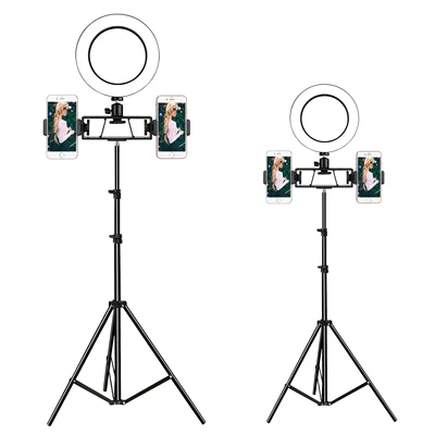 Светодиодный кольцевой светильник для фотосъемки с регулируемой яркостью