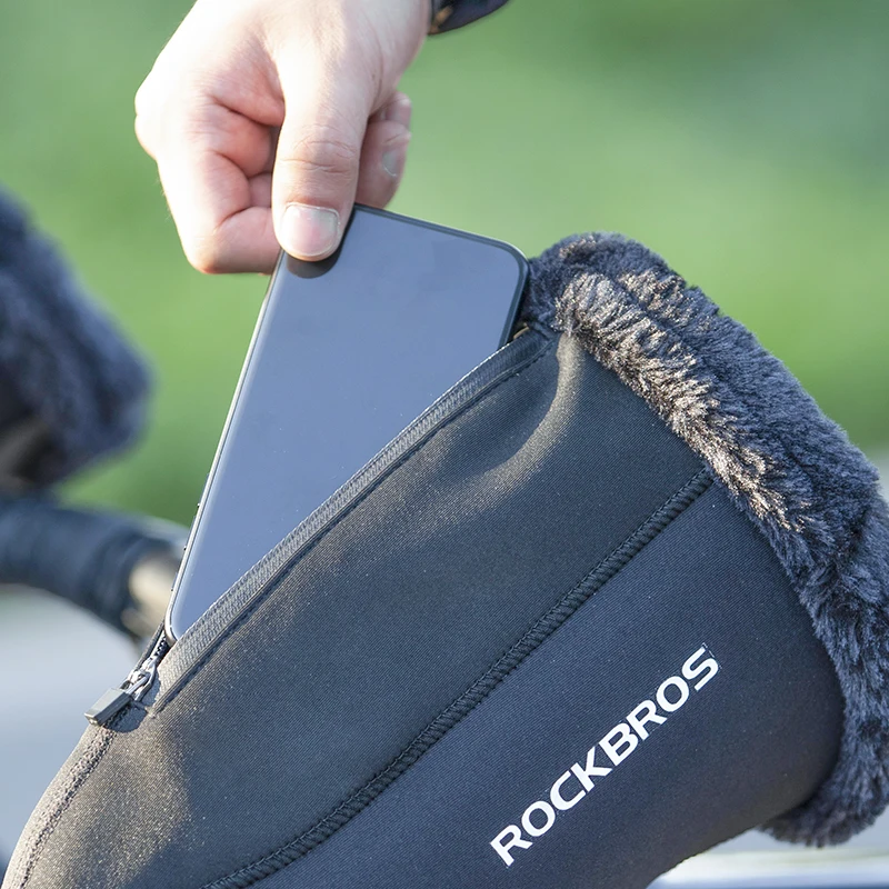 

Winter Cycling Gloves Thicken Warm Windproof Bicycle Gloves Reflective Strip Rainproof Gloves MTB Road Bike Accessories