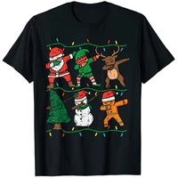 dabbing santa elf reindeer dab xmas pjs christmas boys kids t shirt