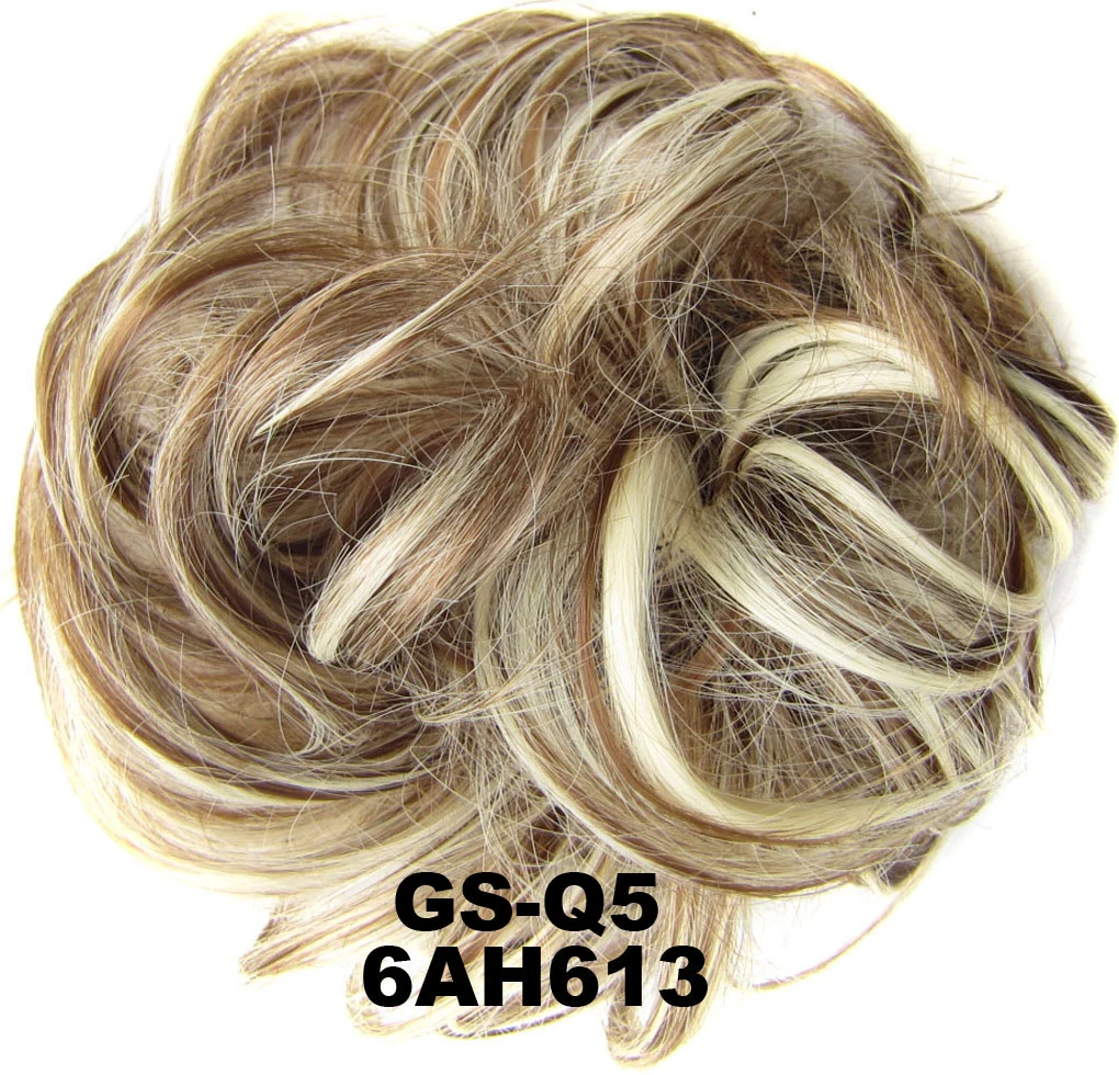

1 Pc Synthetic Bun Extensions Curly Messy Elastic Hair Scrunchies Elegant Chignons Hair Piece For Women And Children