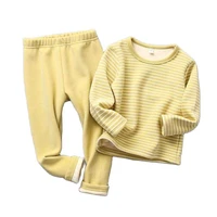 vidmid children clothing sets autumn winter boys girls warm pants bottoming shirts thick and plush baby kids boys clothes p4982