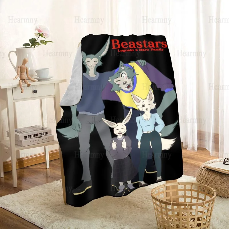

New Arrival BEASTARS Animal Blanket Super Soft Warm Microfiber Fabric Blanket For Couch Throw Travel Adult Blanket 0409