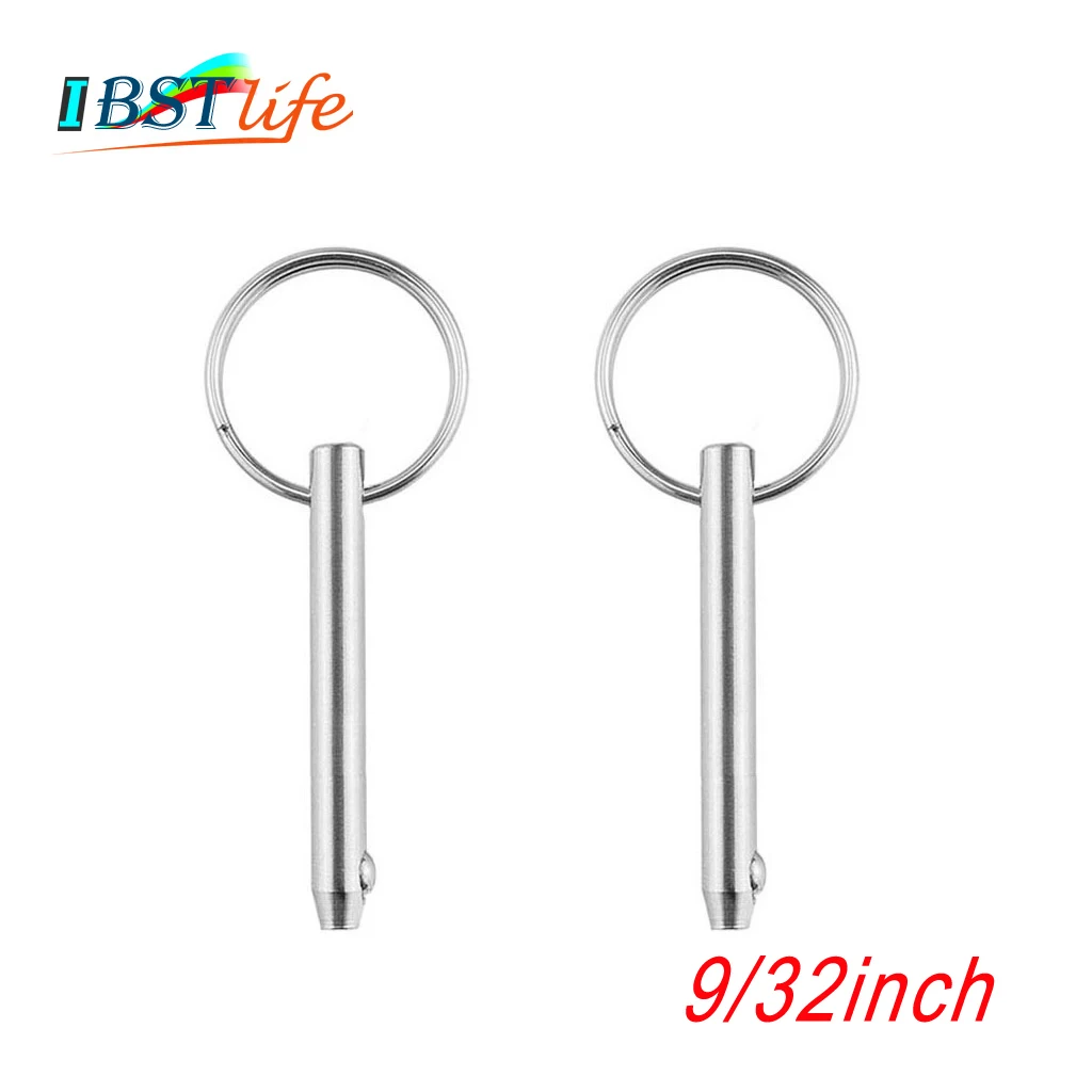 

2PCS 9/32 inch BSET MATEL Marine Grade 316 Stainless Steel Quick Release Ball Pin for Boat Bimini Top Deck Hinge hardware