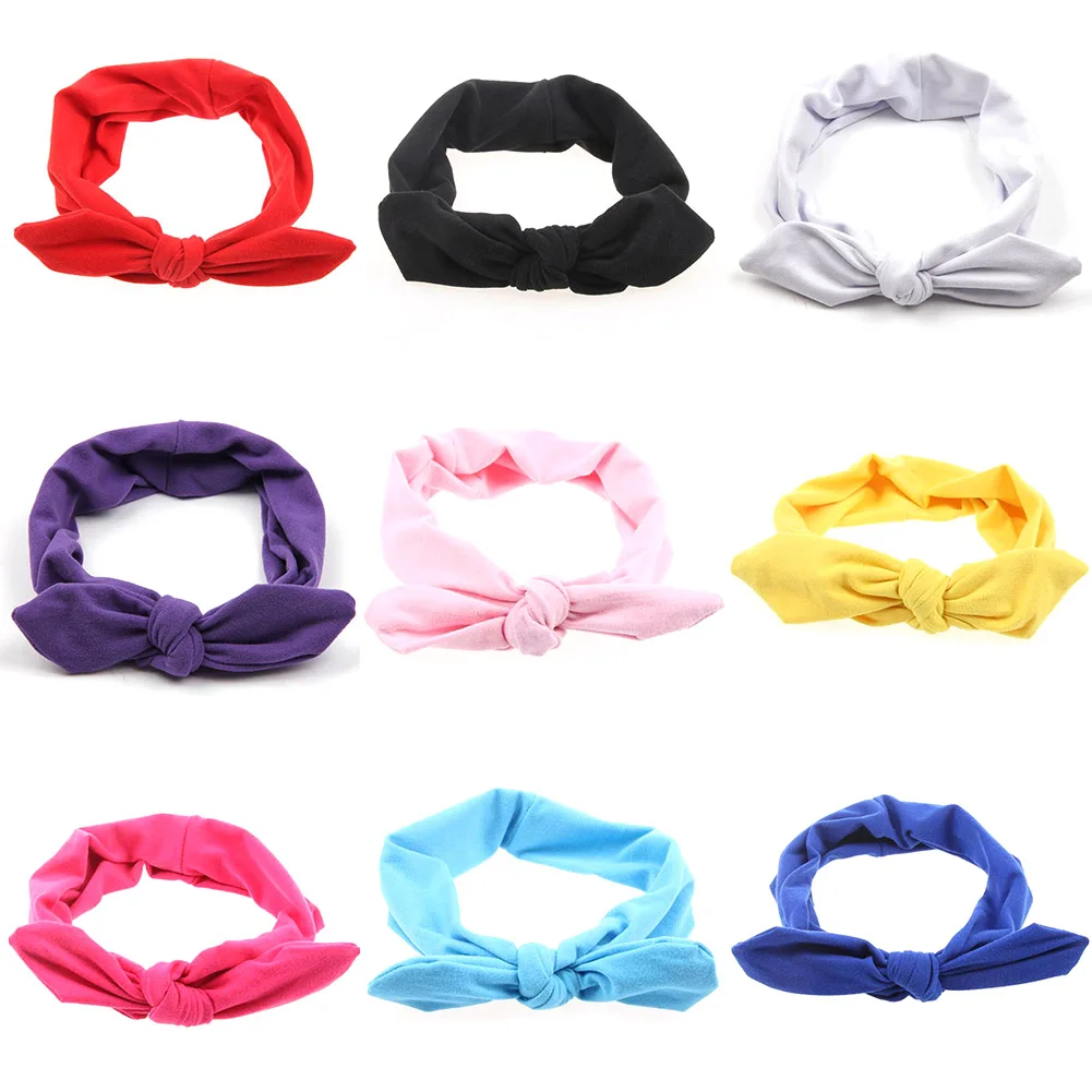 Повязка для волос эластичная в стиле бохо с милым бантом 10 цветов| |