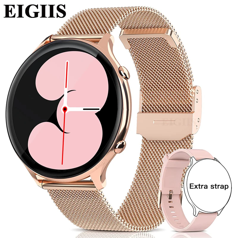 

EIGIIS Ladies Smart Watch Temperature Men Smartwatch IP68 Waterproof Mulit-sport Fitness Heart Rate Blood Oxygen Watch for women