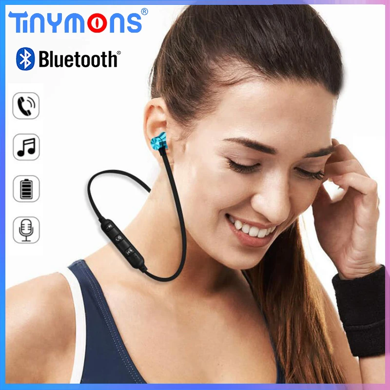 Бесплатная доставка магнитный наушник с функцией Bluetooth спортивные шейным