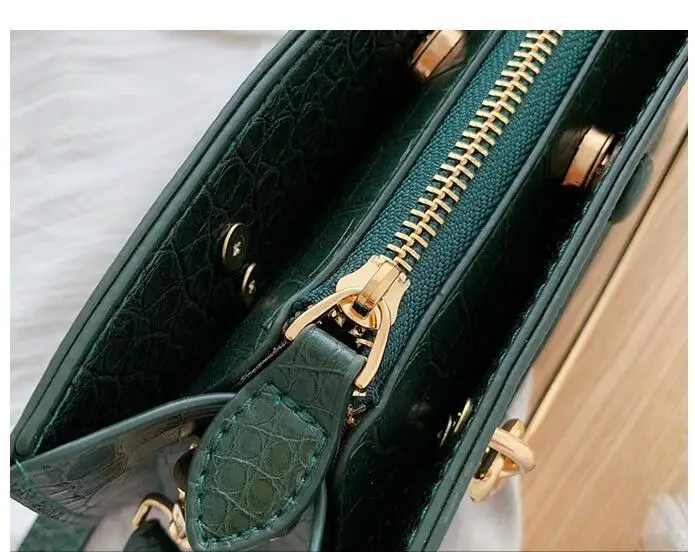 Женская сумка-тоут с металлическим кольцом модная новая качественная кожаная