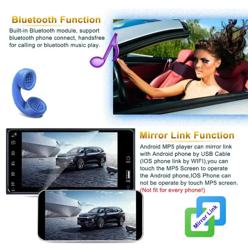 RK-A6153C 7 в Android 8,1 1G+ 16G Автомобильный в тире стерео gps навигация Bluetooth 4,0 AM FM Радио мультимедийный плеер для Honda