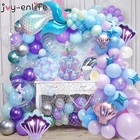 Украшение для хвоста Русалочки, воздушный шар, океан, маленькая Русалочка, тема на день рождения, для девочек, товары для 1-го дня рождения, свадьбы
