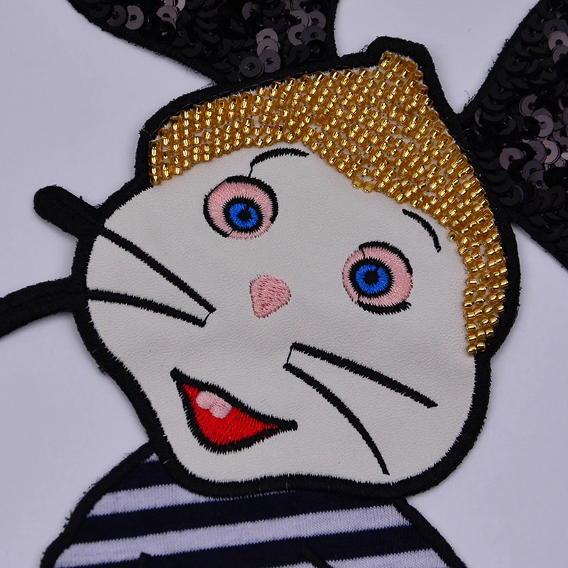 Микки Маус блестки вышитая бисером нашивка стильная мультяшная крыса