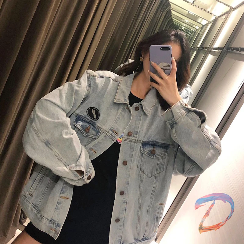 

We11done Jacket High Quality Washed Vintage Old Large Profile Denim Jacket Men Women Welldone Classic Round Label Fashion Jacket