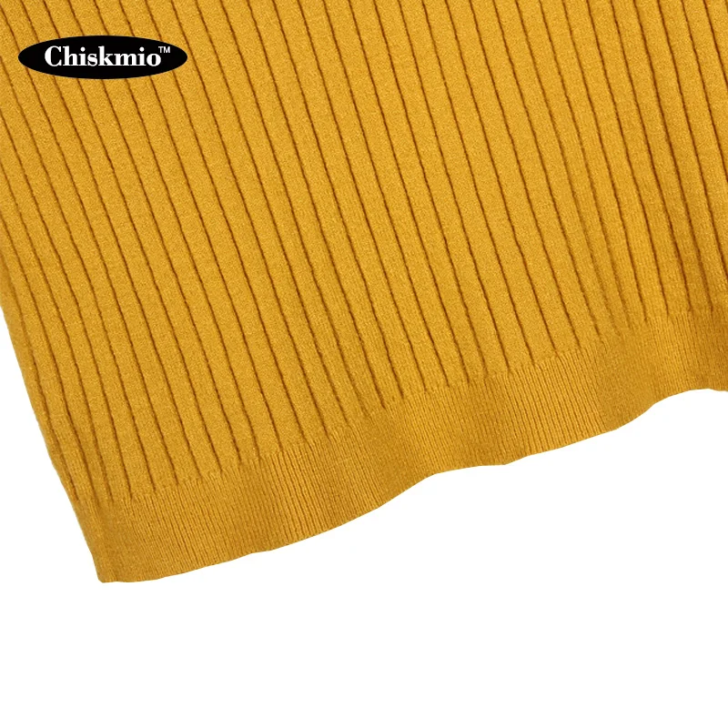 

Chiskmio O-neck Pullovers Women Sweater Sueter Mujer Slim Bottoming Knitting Tops Button Single Breasted Office Lady Sweaters