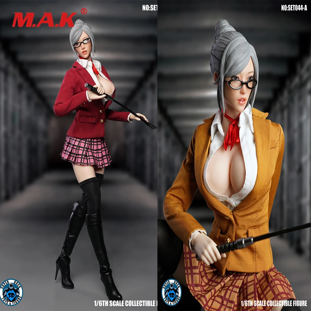 1/6 SET044 A/B Супер утка Шираки Мейко Костюмы головка подходит 12 дюймов женский PH TBL