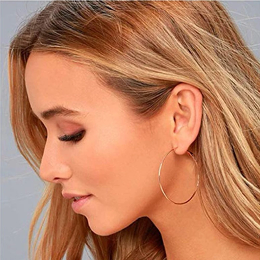 Серьги-кольца из нержавеющей стали